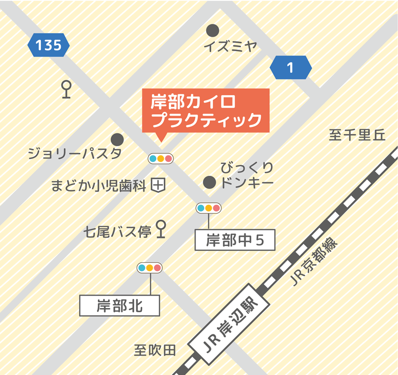 岸部会カイロプラクティック 地図